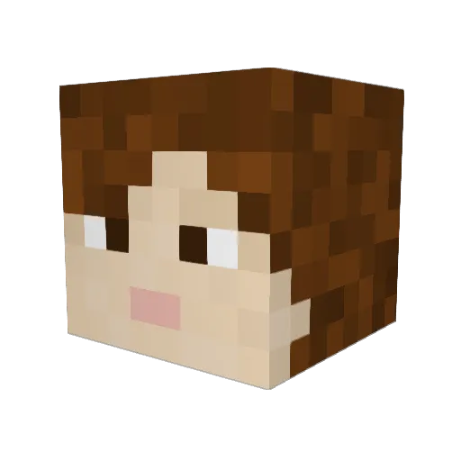 Allesyn Minecraft avatar head, 3D render