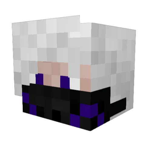 Allexeus Minecraft avatar head, 3D render