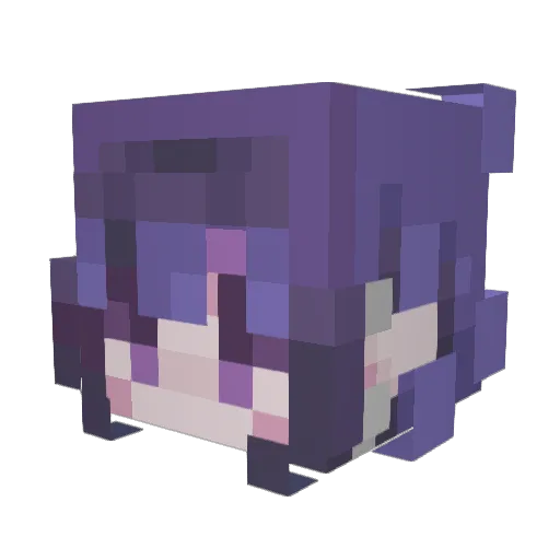 Alley_C4T Minecraft avatar head, 3D render