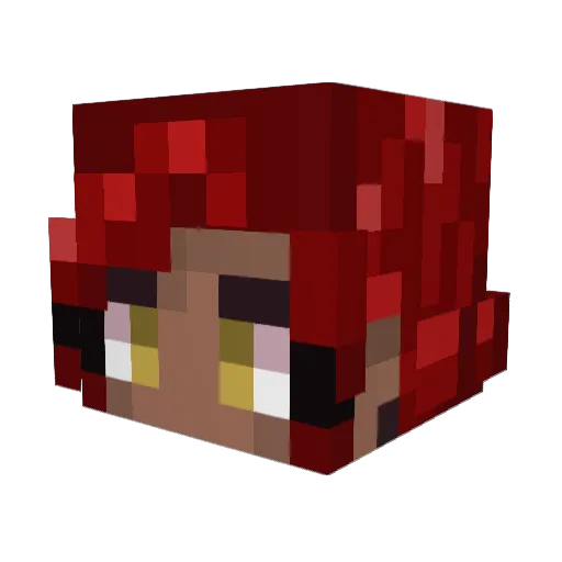 Alleycat1024 Minecraft avatar head, 3D render