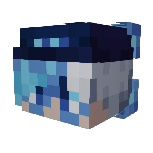 AlleyoverXYZ Minecraft avatar head, 3D render