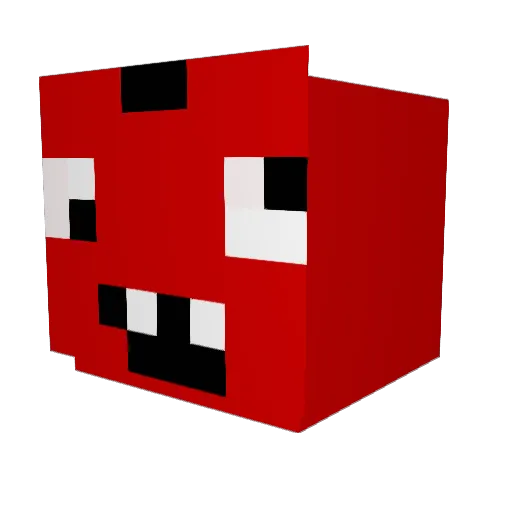 Allezoo Minecraft avatar head, 3D render