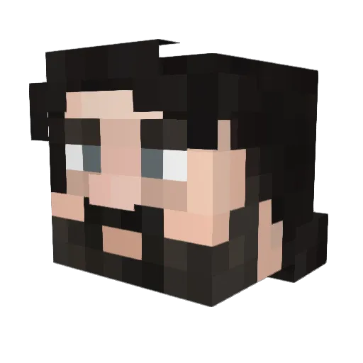 Allfather009 Minecraft avatar head, 3D render