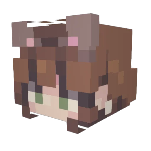 Allhailsilver69 Minecraft avatar head, 3D render