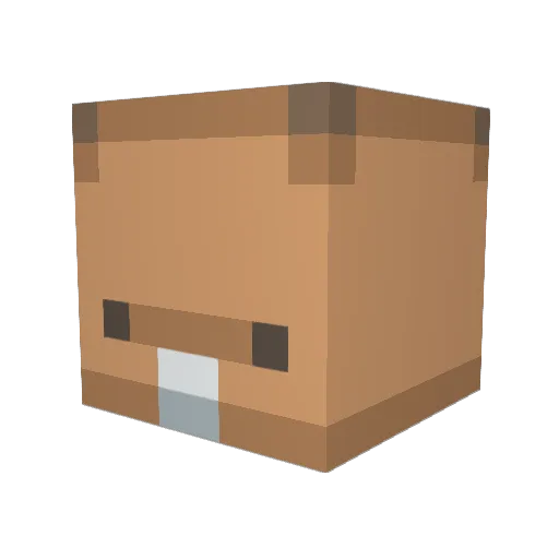 Allhailwaffles Minecraft avatar head, 3D render