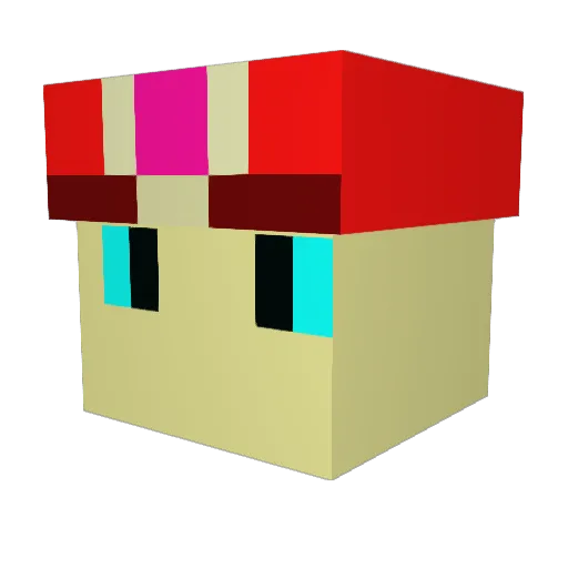 Alliam Minecraft avatar head, 3D render