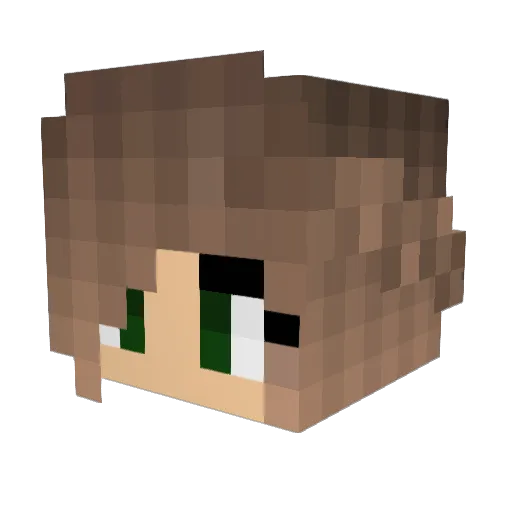 Allidessa Minecraft avatar head, 3D render