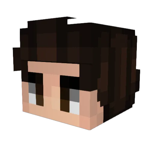 AllieDoesStuffYT Minecraft avatar head, 3D render