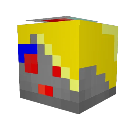AllieOxen Minecraft avatar head, 3D render