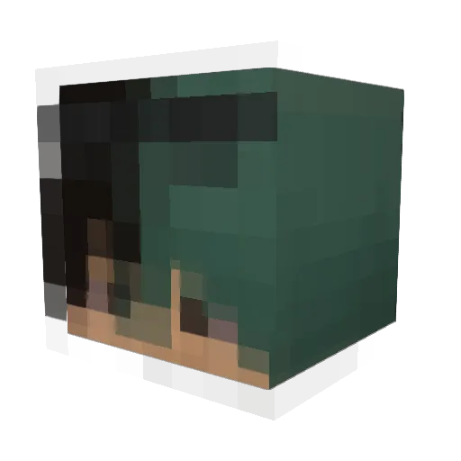 Allie_23 Minecraft avatar head, 3D render