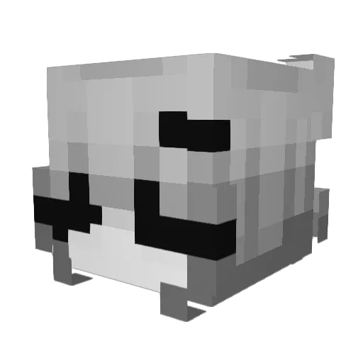 Alliebugaboo Minecraft avatar head, 3D render