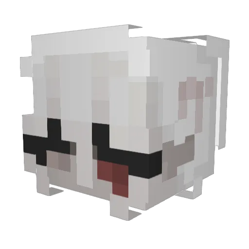 Alliee_slug Minecraft avatar head, 3D render