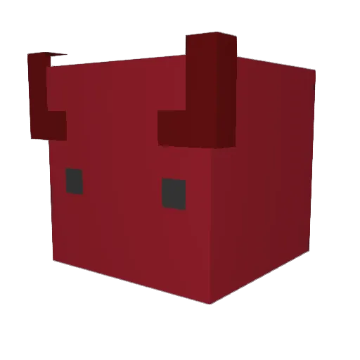 Allieran Minecraft avatar head, 3D render