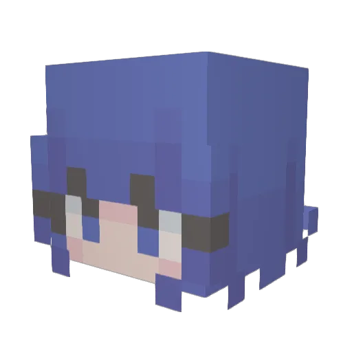 Allison0218 Minecraft avatar head, 3D render