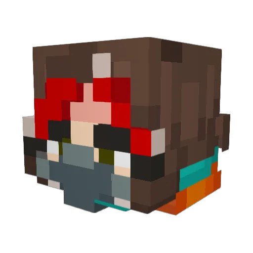 AllisonHii Minecraft avatar head, 3D render