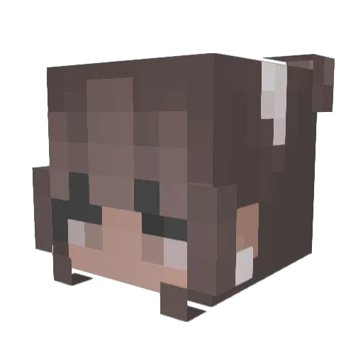 Allitch Minecraft avatar head, 3D render
