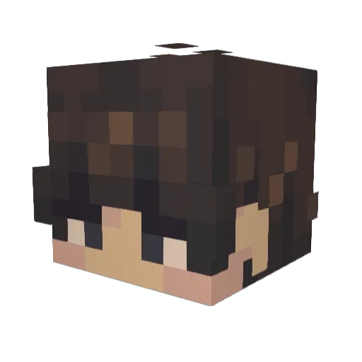 AlliumEyes Minecraft avatar head, 3D render