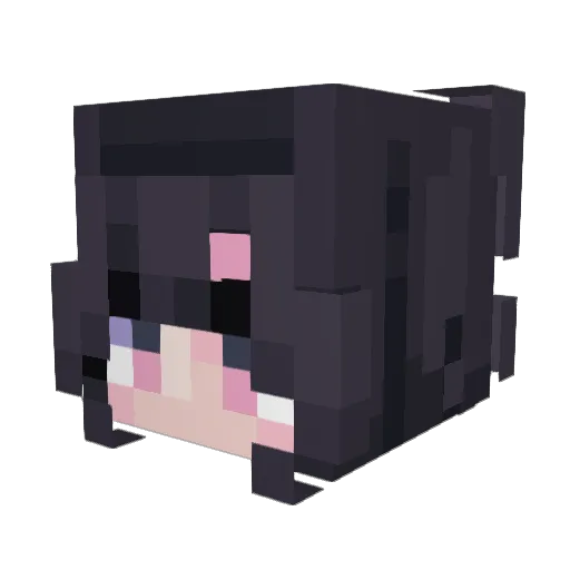 AlliumOG Minecraft avatar head, 3D render