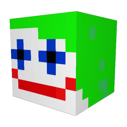 Allllllex Minecraft avatar head, 3D render