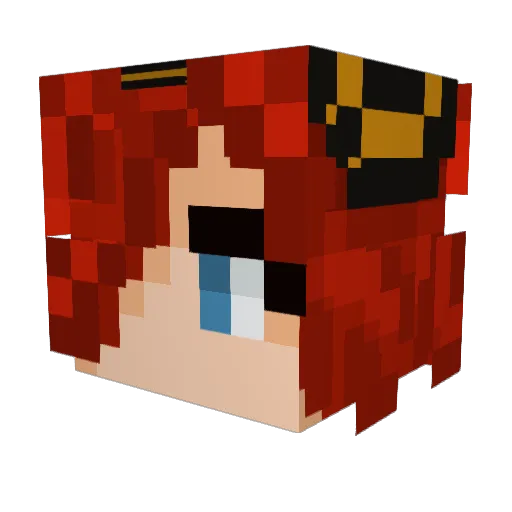 Allmondd Minecraft avatar head, 3D render