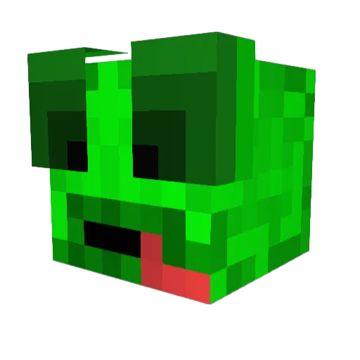 Allokath Minecraft avatar head, 3D render