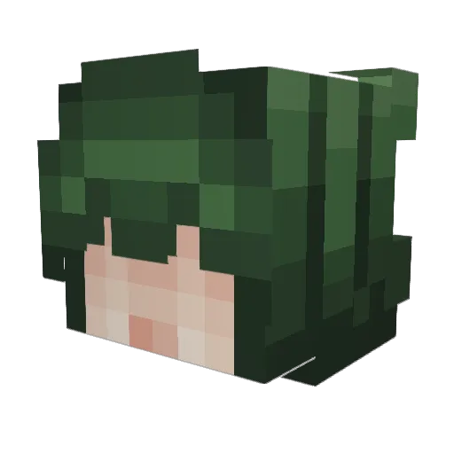 AlloneDarKK31 Minecraft avatar head, 3D render