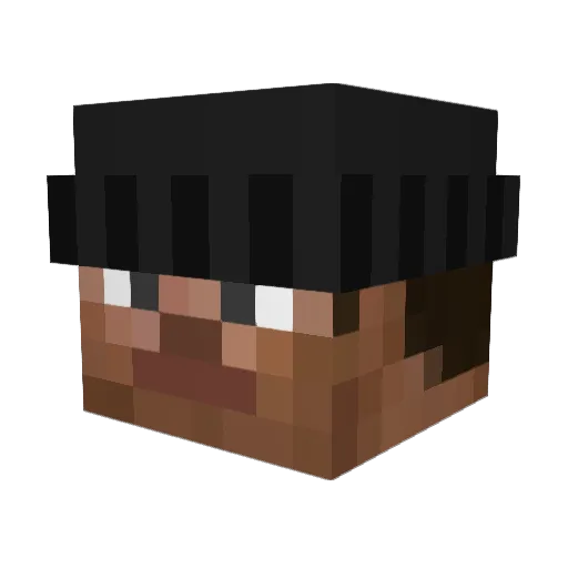 Allowayd Minecraft avatar head, 3D render