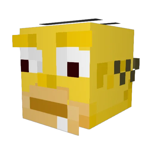 Allowcate Minecraft avatar head, 3D render