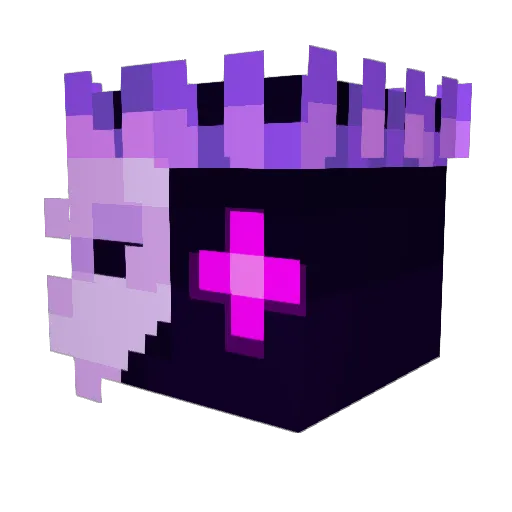 Allowinghail Minecraft avatar head, 3D render