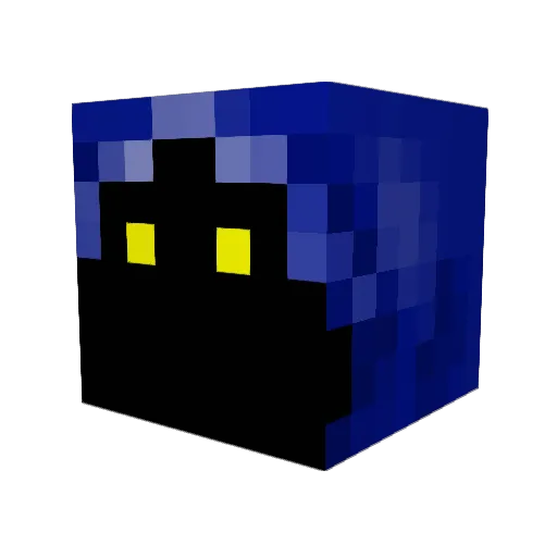 Alloy6 Minecraft avatar head, 3D render