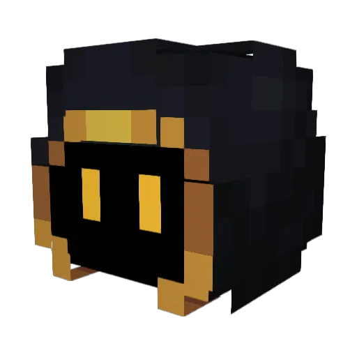 Alloydus Minecraft avatar head, 3D render