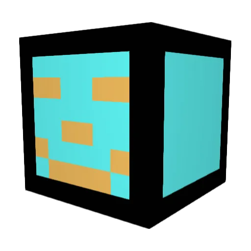AllroundMC Minecraft avatar head, 3D render