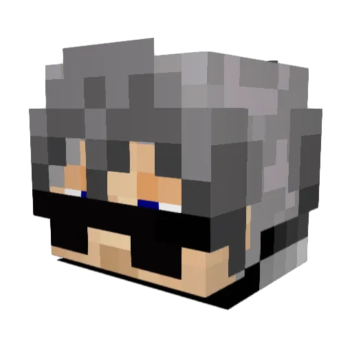 AlltaniumBlade Minecraft avatar head, 3D render