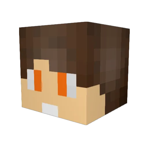 AlluMobiilixd Minecraft avatar head, 3D render