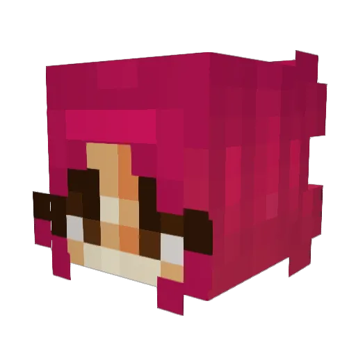 Allucarrd Minecraft avatar head, 3D render