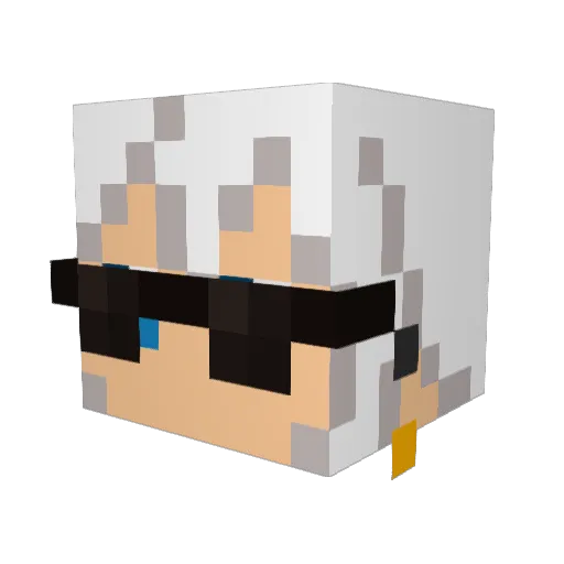 Allur5185 Minecraft avatar head, 3D render