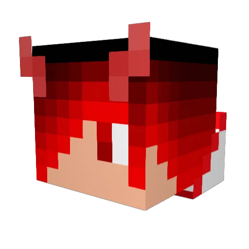 AlluringDima Minecraft avatar head, 3D render