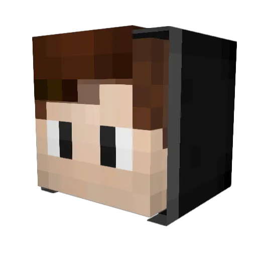 Alluuu_ Minecraft avatar head, 3D render