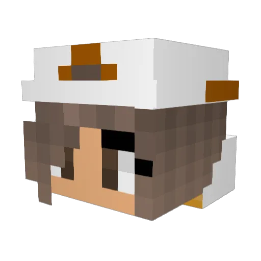 AllyCat684 Minecraft avatar head, 3D render