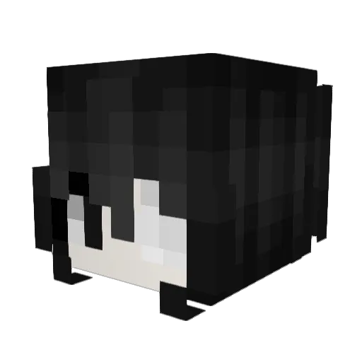 AllyCutie Minecraft avatar head, 3D render