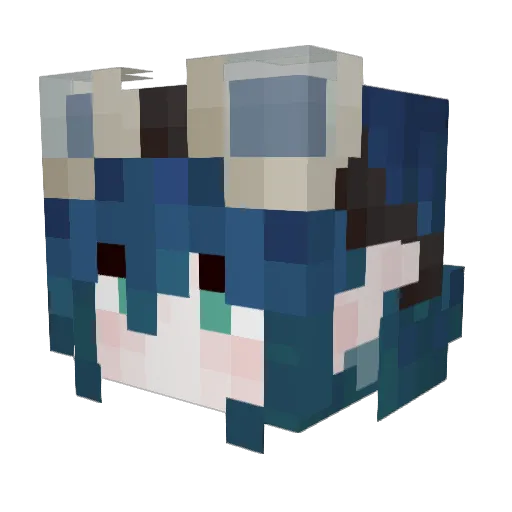 AllyKat20 Minecraft avatar head, 3D render