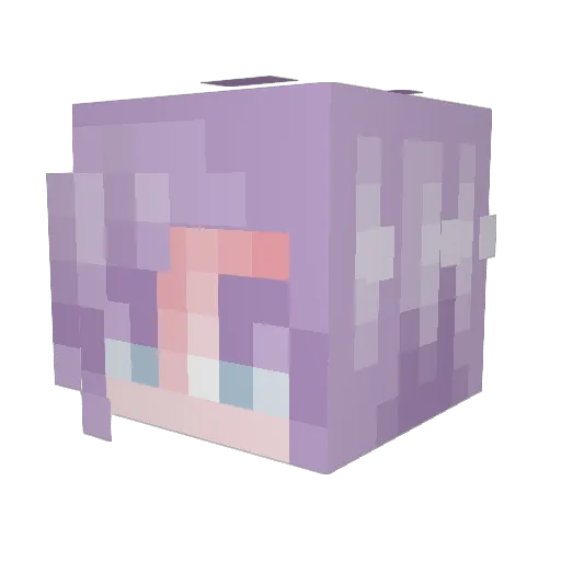 AllyKat826 Minecraft avatar head, 3D render