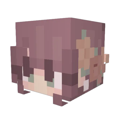 AllyOPlay Minecraft avatar head, 3D render
