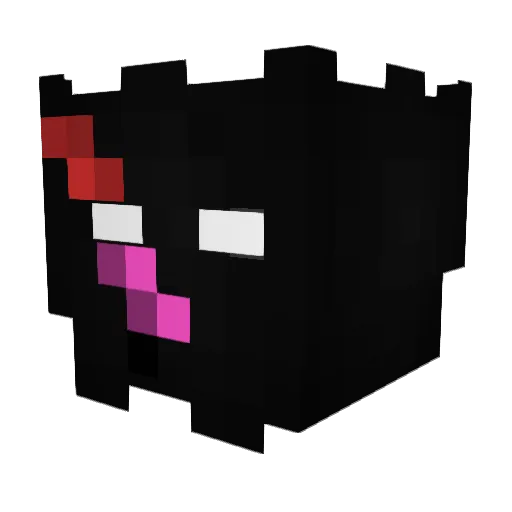 AllyRose7 Minecraft avatar head, 3D render