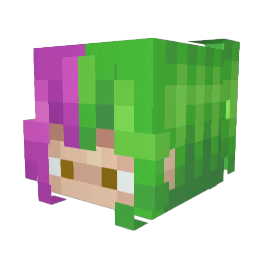 AllySevver Minecraft avatar head, 3D render