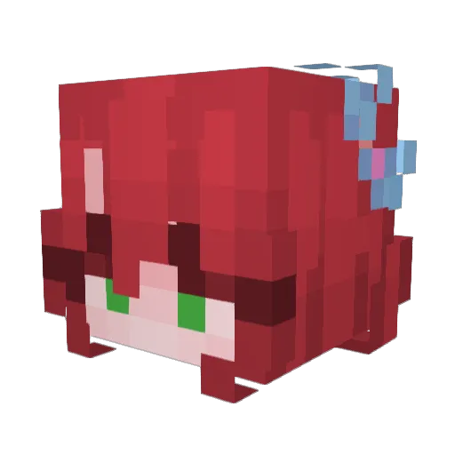 AllyTheFairy Minecraft avatar head, 3D render