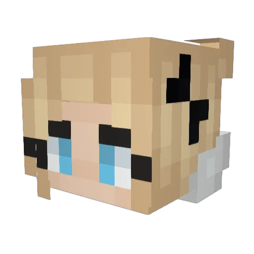 AllyXDS Minecraft avatar head, 3D render