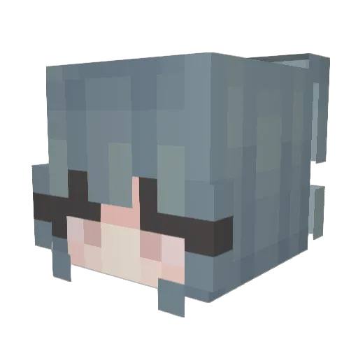 Allybug0117 Minecraft avatar head, 3D render