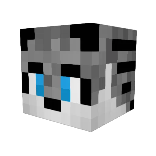 Allymbic Minecraft avatar head, 3D render