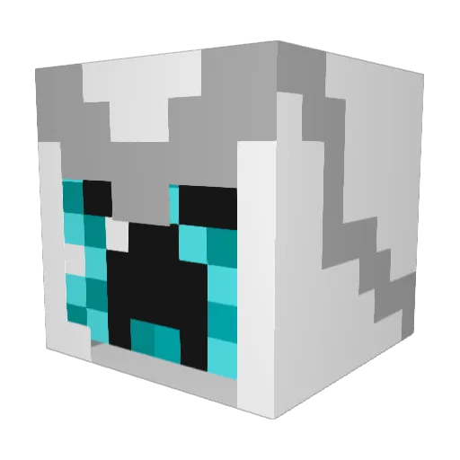 Allytee Minecraft avatar head, 3D render